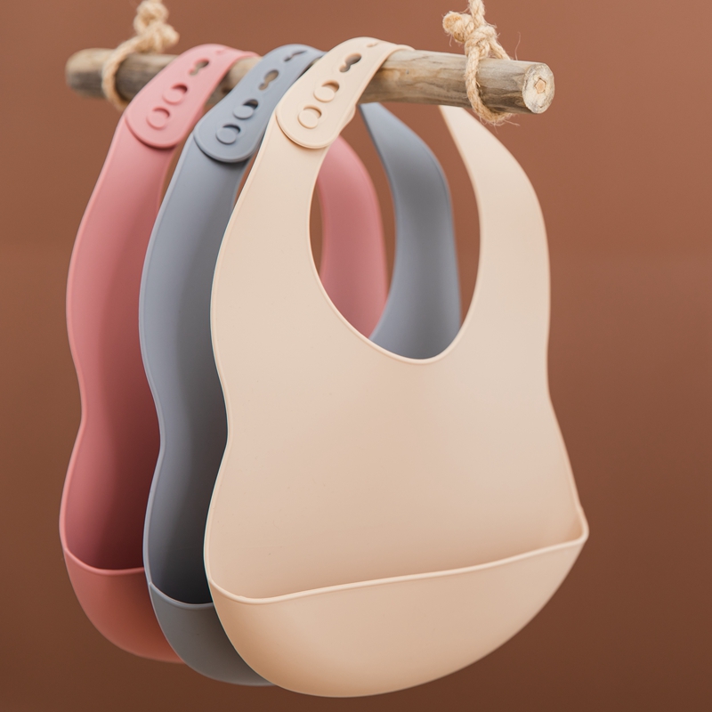 Waterproof Baby Bibs Silicone - 0-3 Tahun Bib Bayi BPA Gratis