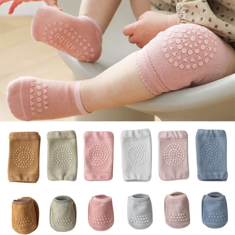 Unisex Baby Socks Non Slip - Set Kaus Kaki Bantalan Lutut Bayi