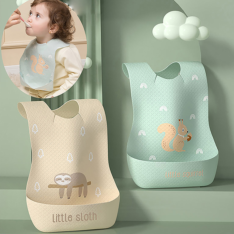 Waterproof Baby Bibs Silicone - Persediaan makanan tahan air dapat diatur