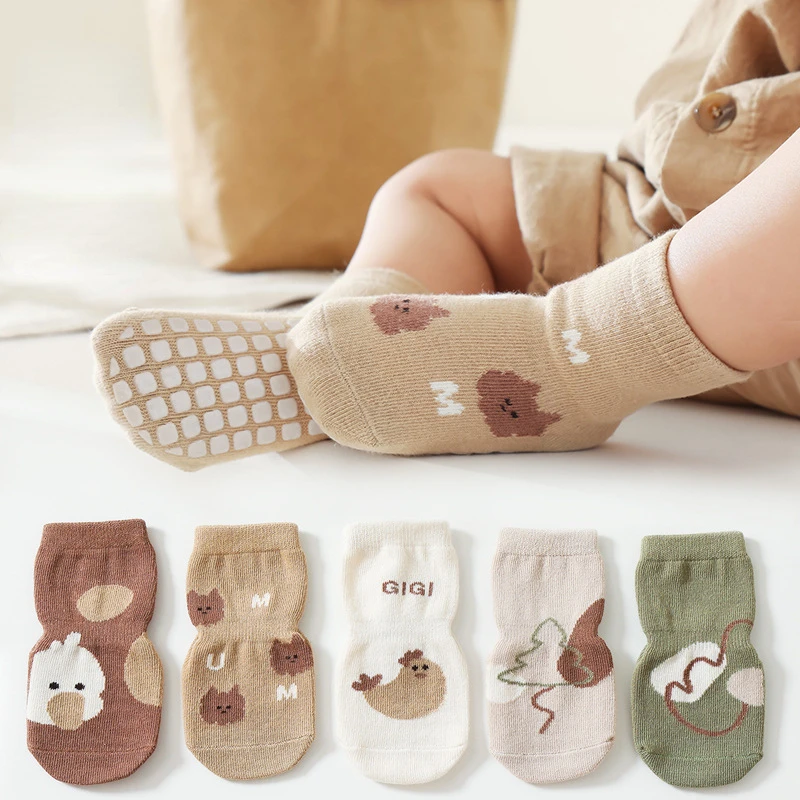 Unisex Baby Socks Non Slip - Kaus Kaki Tabung Bayi Kawaii Musim