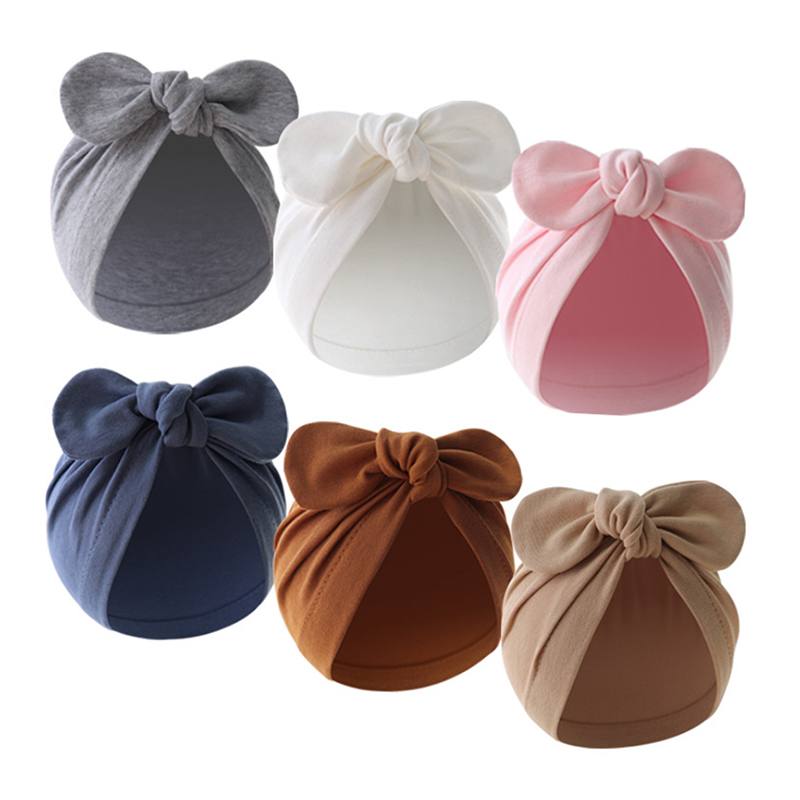 Infant Beanie Hat With Ears - Topi Turban telinga kelinci lucu topi