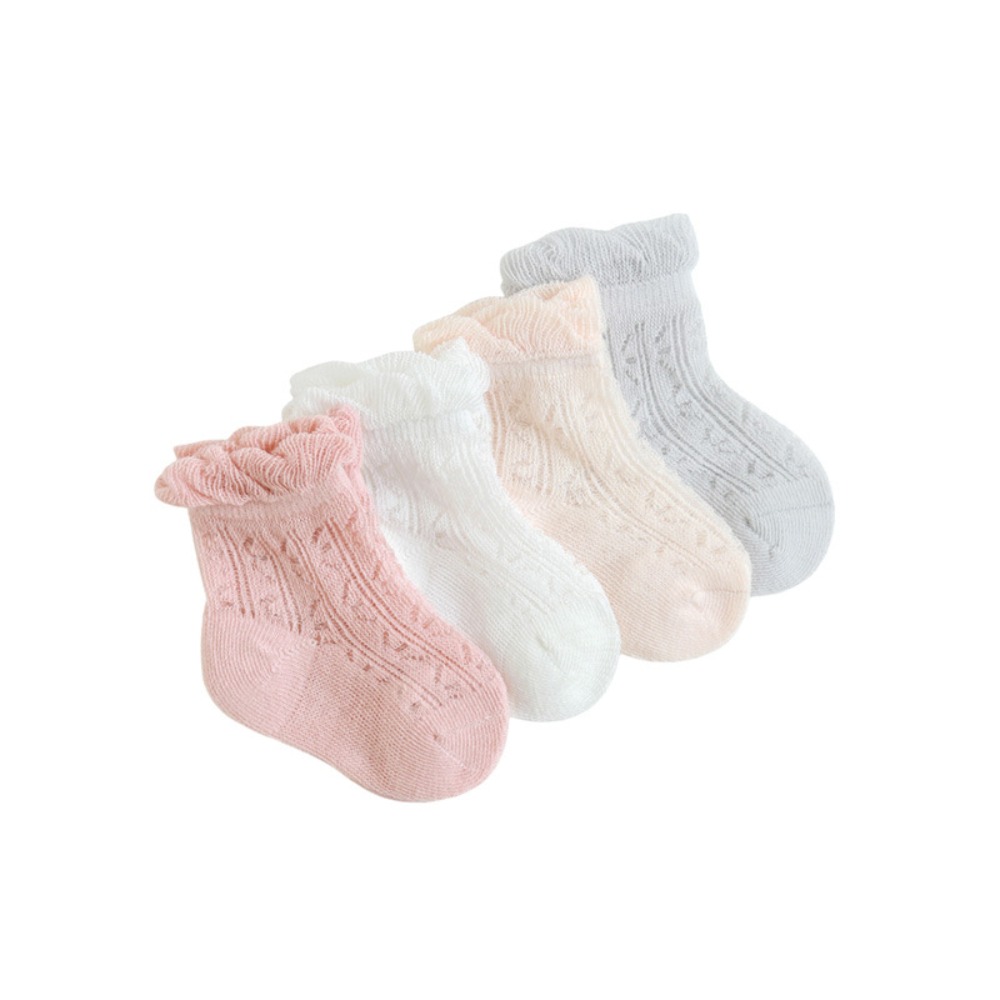 4 Pasang Kaus Kaki Bayi Katun  - Unisex Baby Socks Non Slip ulasan dan harga