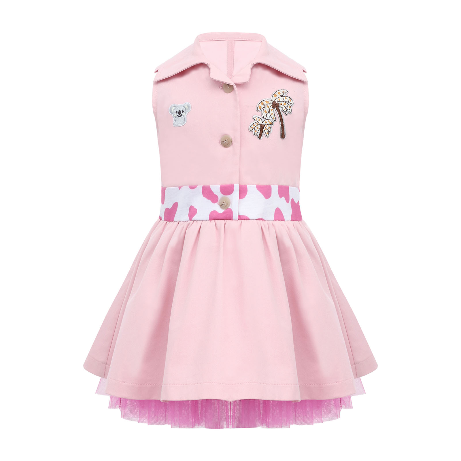 Gaun Tulle Bordir Hewan Lucu T - Toddler Girl Tulle Party Dress ulasan dan harga