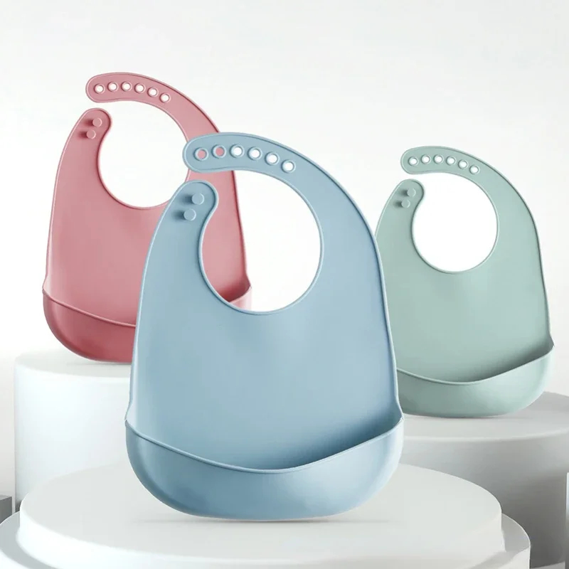 1/2 Buah Bib Bayi Dapat Disesu - Waterproof Baby Bibs Silicone ulasan dan harga