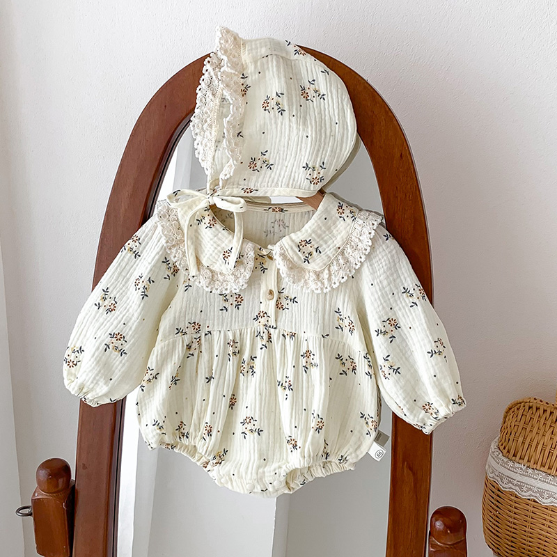 Baju monyet bayi perempuan bar - Newborn Baby Girl Romper Floral ulasan dan harga