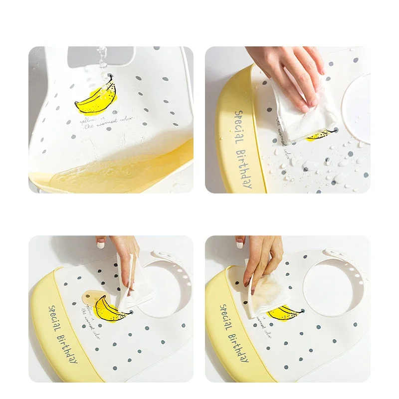 Kain alas dada bayi tahan air  - Waterproof Baby Bibs Silicone ulasan dan harga