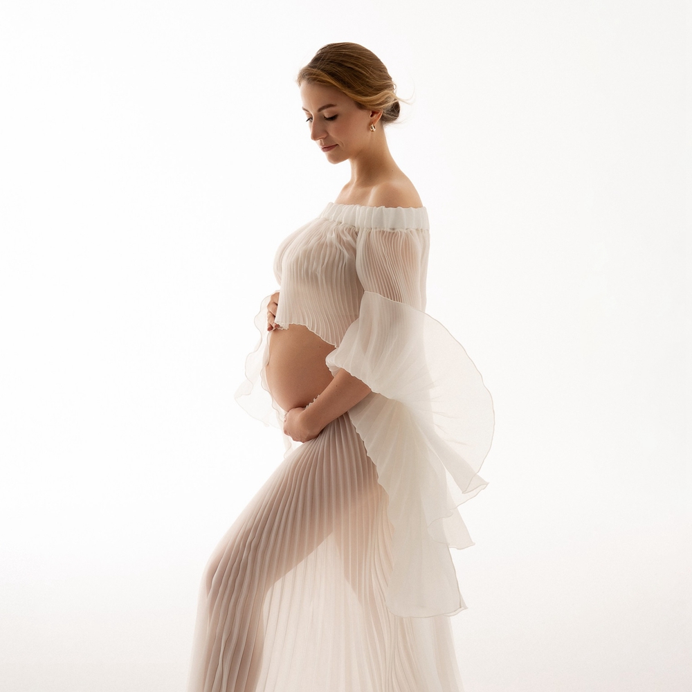Gaun Fotografi Ibu Hamil Berli - Maternity Wear ulasan dan harga
