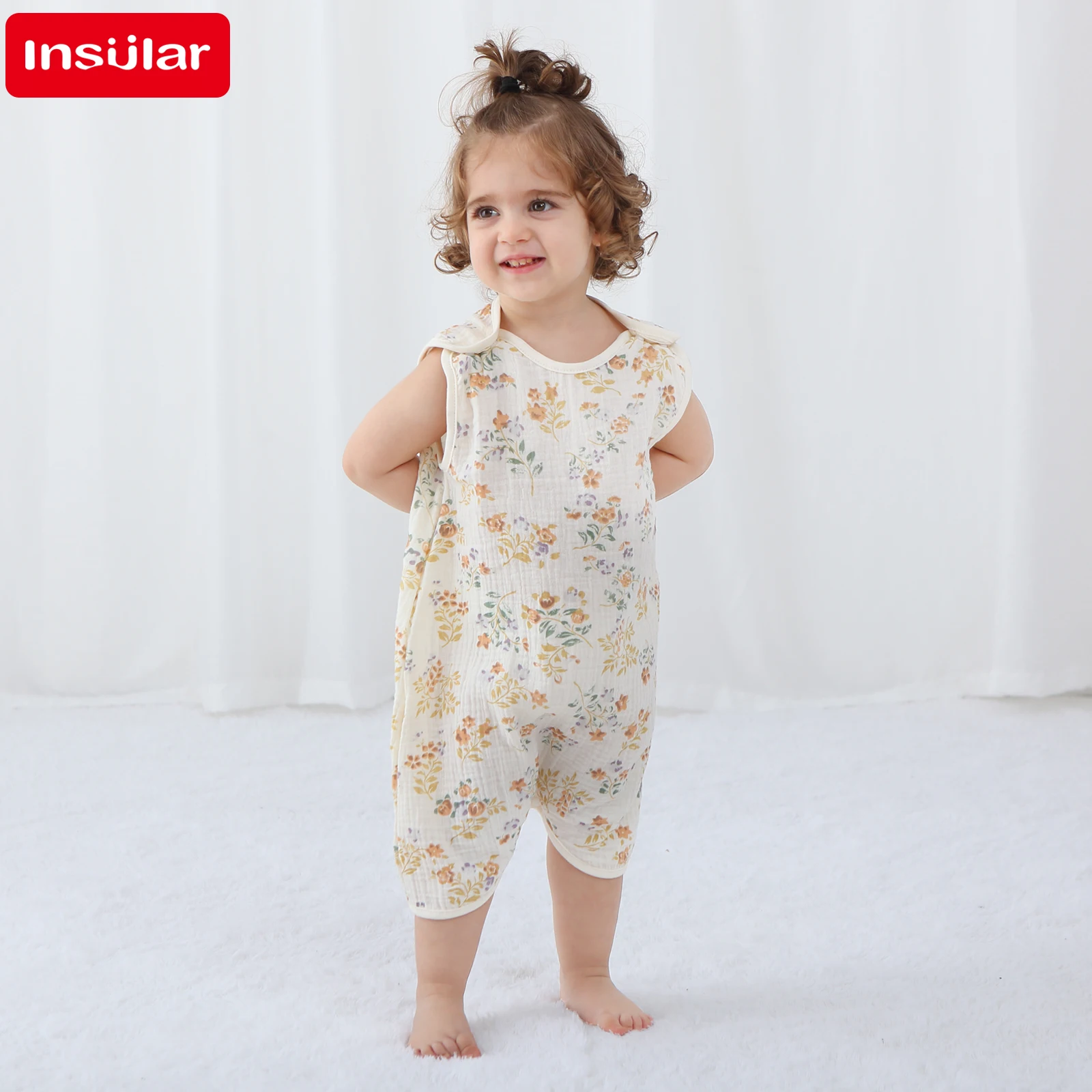 INSULAR Bodysuit Bayi Perempua - Newborn Baby Girl Romper Floral ulasan dan harga
