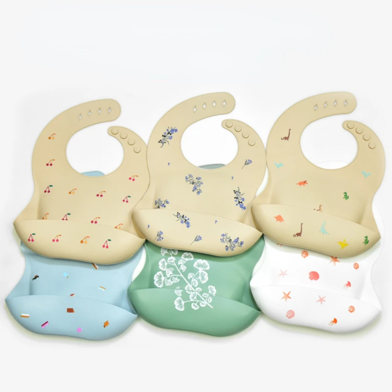 Celemek Bayi INS Celemek Makan - Waterproof Baby Bibs Silicone ulasan dan harga