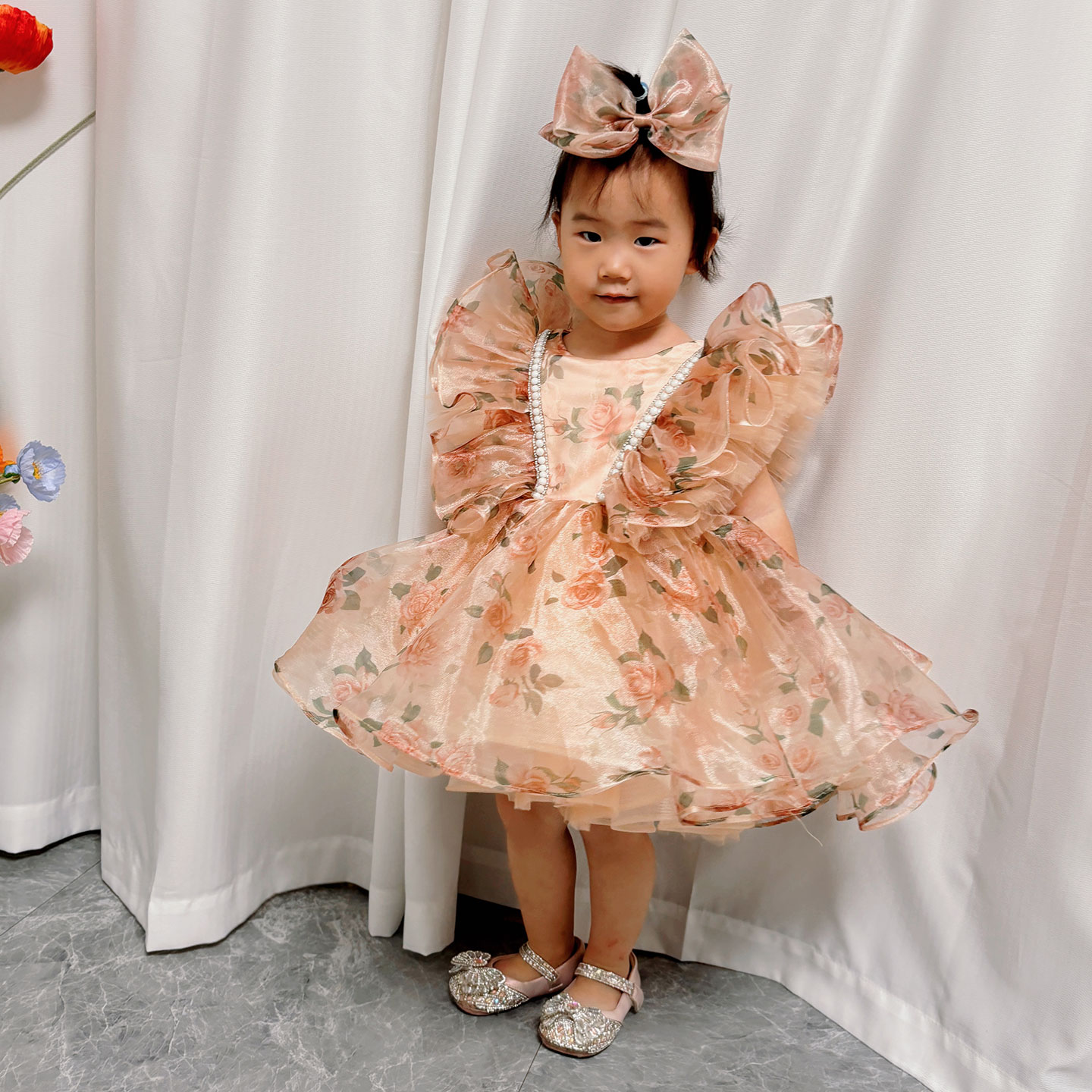 Gaun Pesta Anak Perempuan Drea - Toddler Girl Tulle Party Dress ulasan dan harga