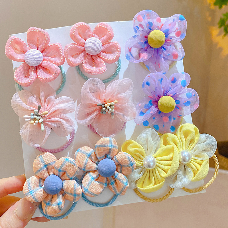 10 Buah Ikat Rambut Bunga Jari - Baby Gear ulasan dan harga